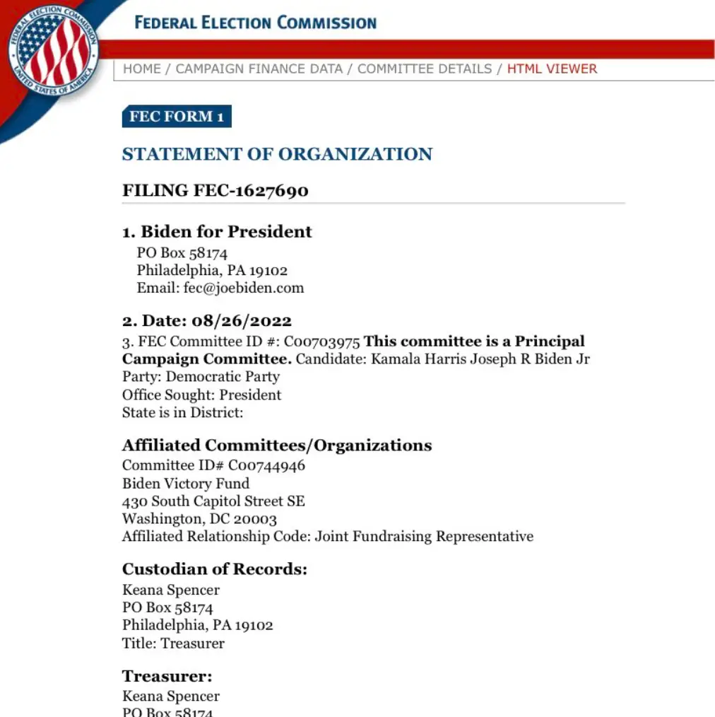 A Democratic National Committee official has said the filing was routine.