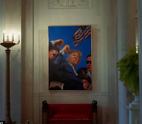 The new painting of Trump (Twitter/WhiteHouse)