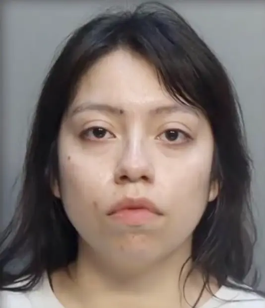 Gabriela Saldana was arrested over a WhatsApp message (Miami-Dade corrections)