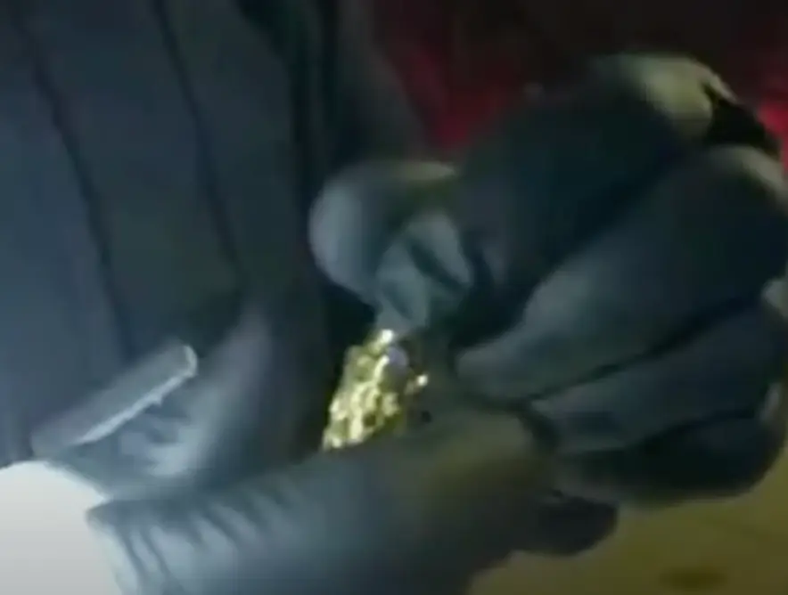 Urn containing man's daughter's ashes