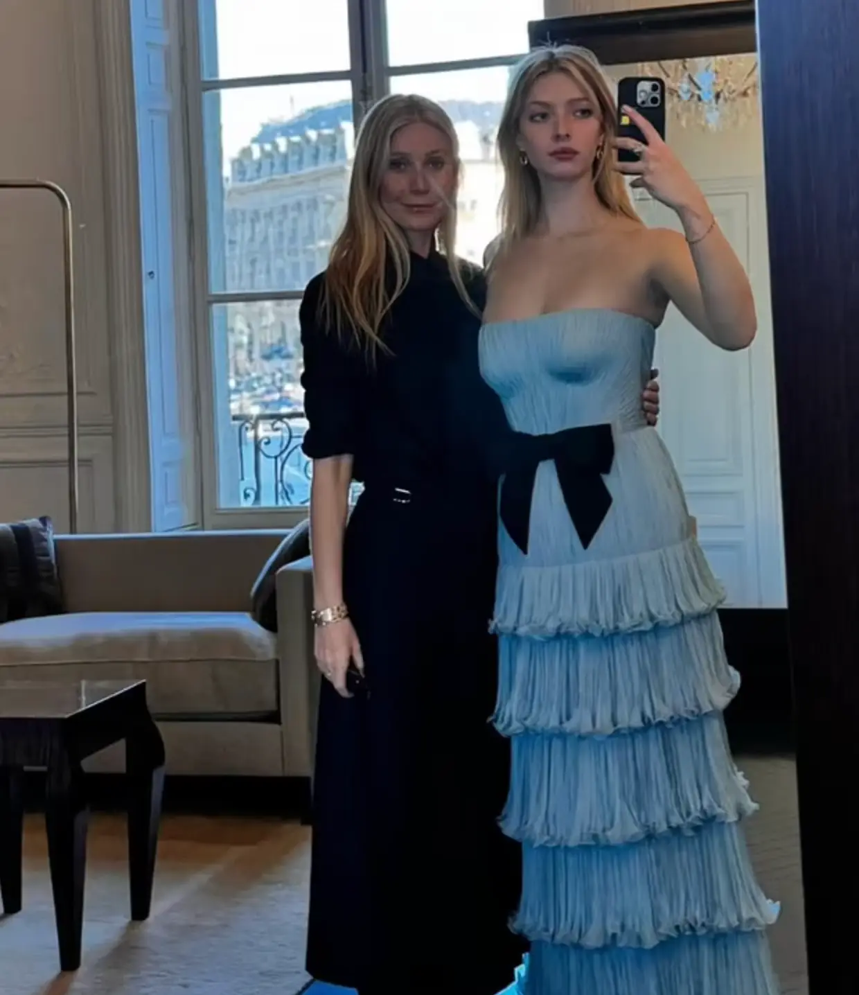 Gwyneth Paltrow's daughter Apple Martin donned a dress that took 750 hours to make to the Debutante Ball (Instagram/gwynethpaltrow)
