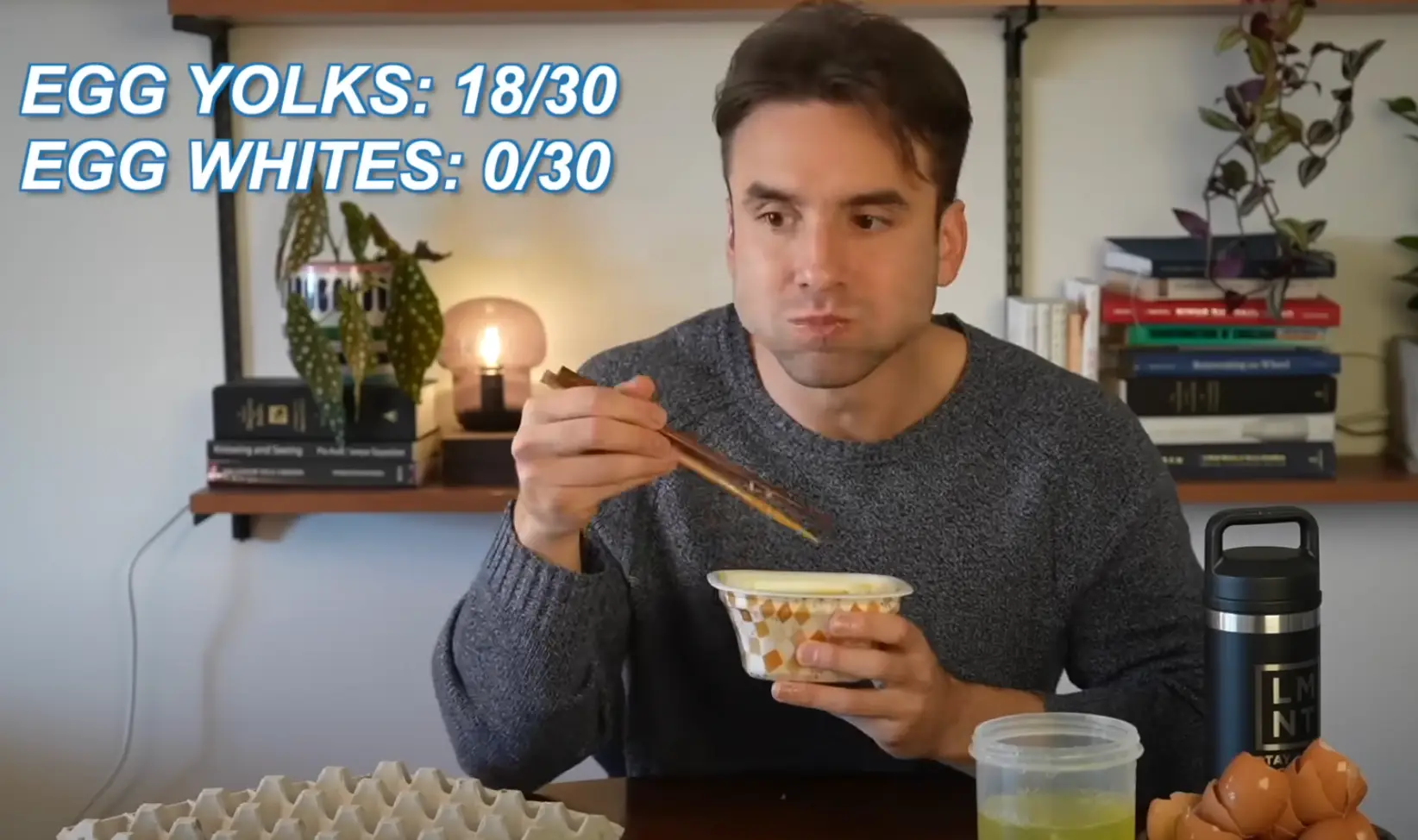 Yeah... that is just a touch too many eggs for me (What I've Learned/YouTube)