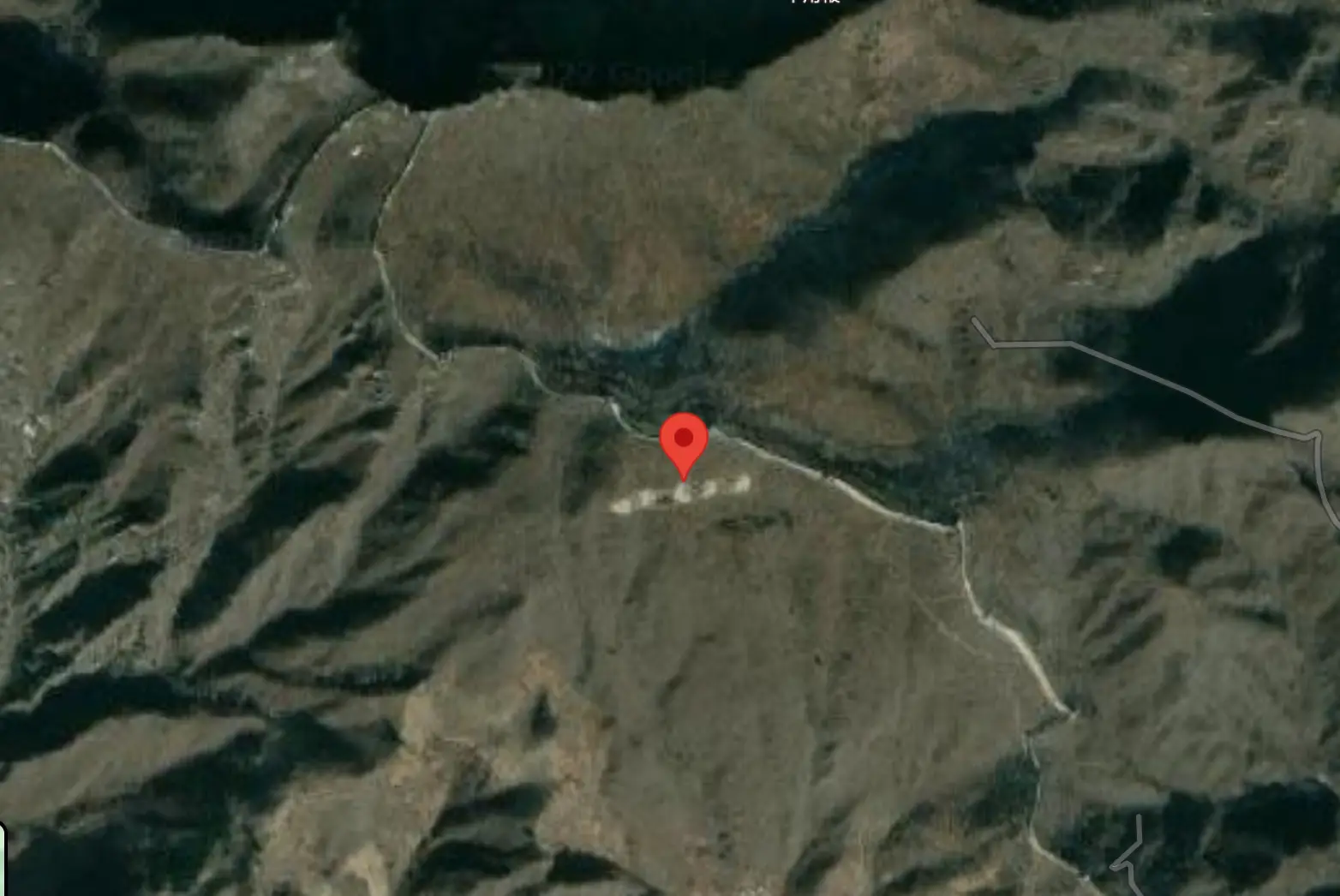 The message can be seen from space.