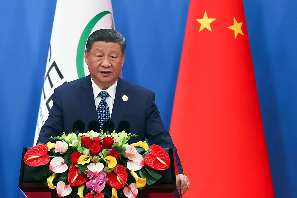 Chinese President Xi Jinping is being urged to have a frank discussion with the UK about how the deal might affect the country (Florence Lo-Pool/Getty Images)