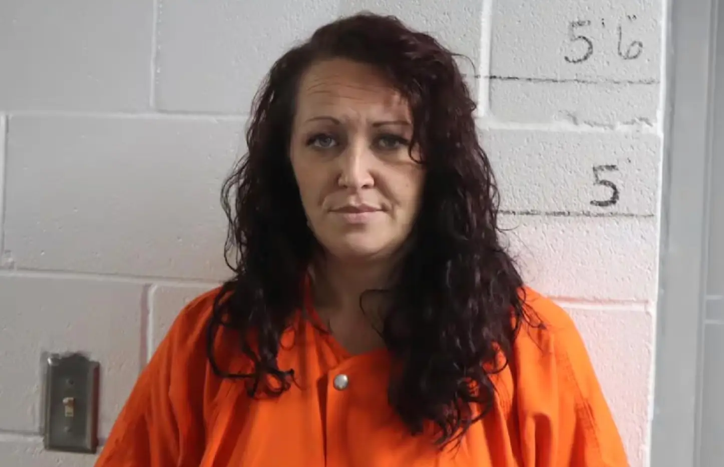 Amanda Hendricks, 38, is accused in court documents of spitting on a customer's food (McCurtain County Jail)