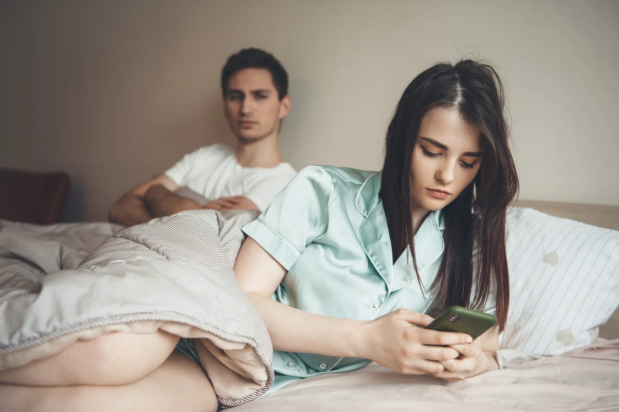 Is your partner always on their phone and won't let it leave their sight? (Getty stock)