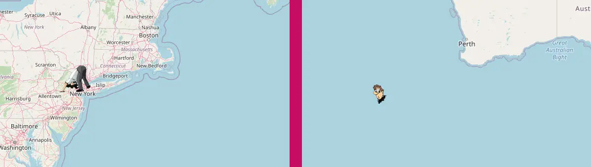 If you dug a hole straight through the Earth from New York, you'd end up in the middle of the ocean.