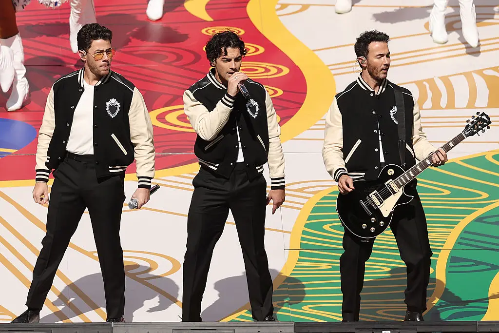 The Jonas Brothers recently performed at the NFL halftime show in Australia. (Photo by Morgan Hancock/Getty Images)