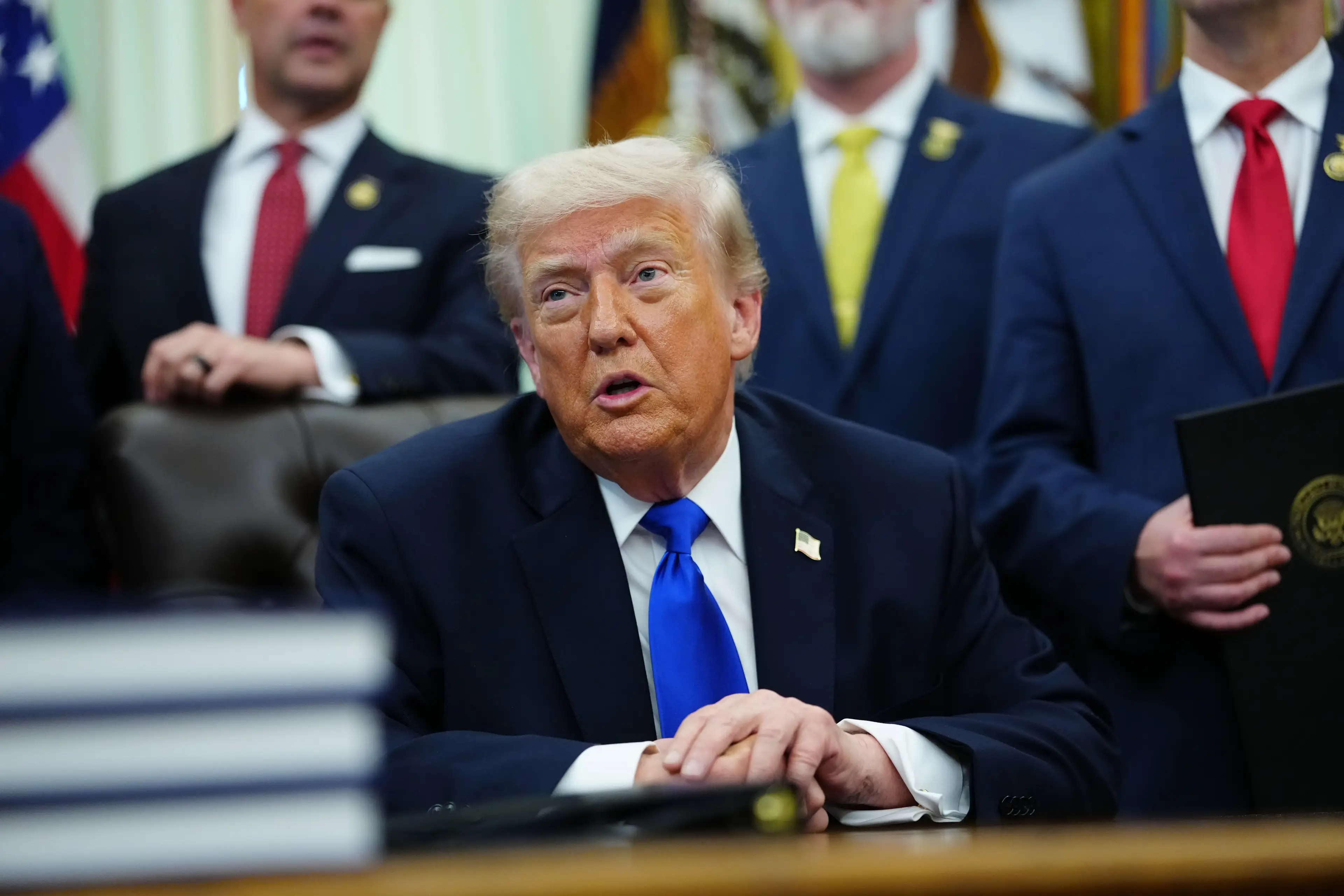 The President expressed concerns over appearing 20lbs heavier (Aaron Schwartz/CNP/Bloomberg via Getty Images)