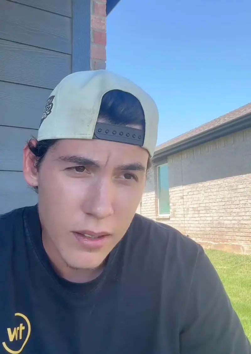 Tyler Brodsky explained the bizarre situation in a series of clips uploaded to TikTok (TikTok/@tylerbrodsky2)