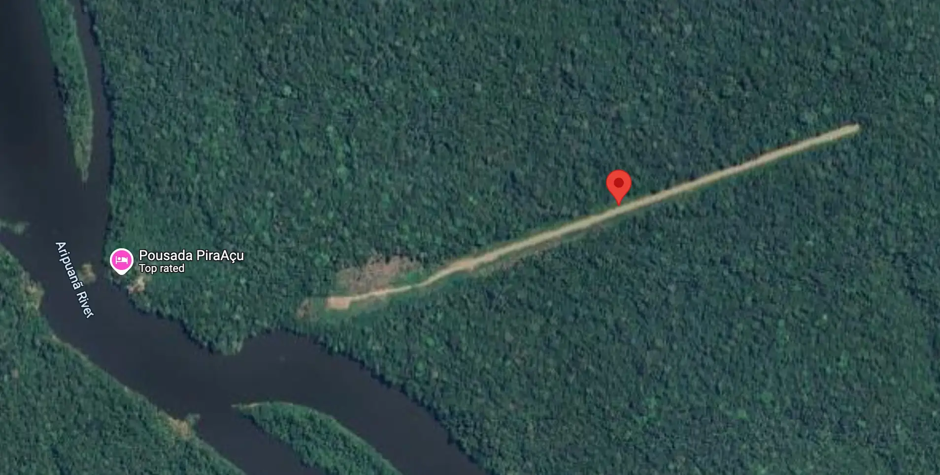 People have been left baffled by the tiny runway (Google Maps)