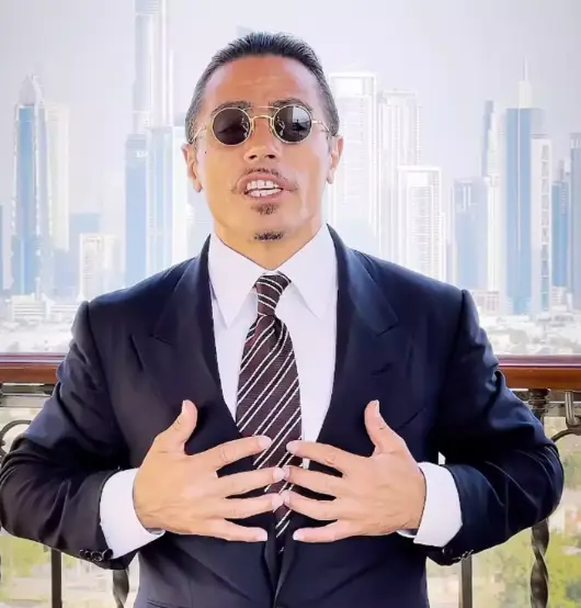 Salt Bae shared an inspiration message for the new year (Instagram/@nusr_et)