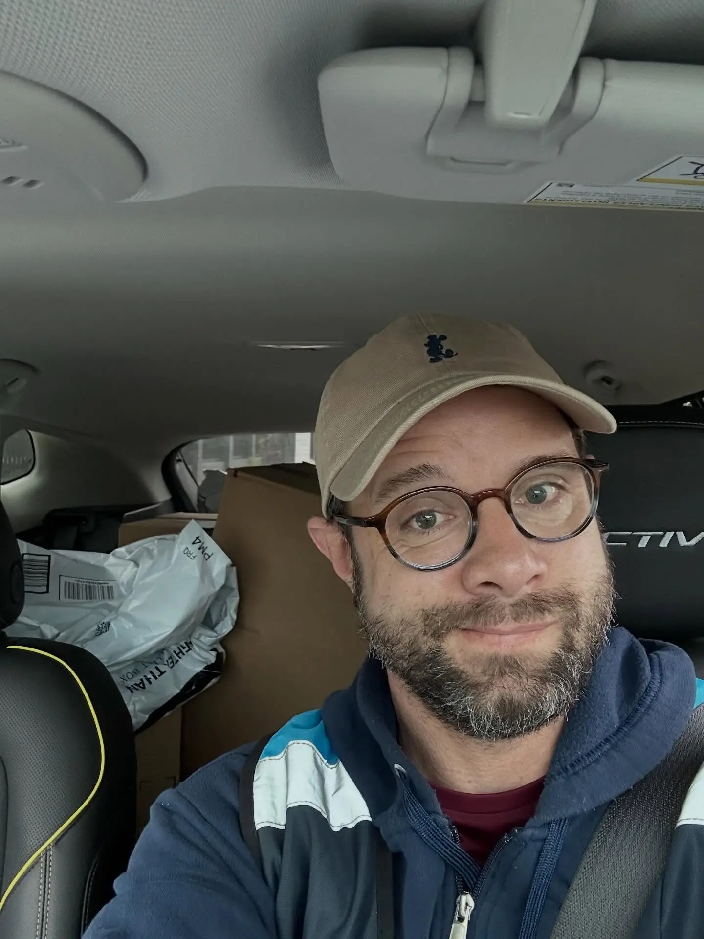 Danny Pintauro shared a photo of him delivering Amazon parcels in April (dannypintauro/Instagram)
