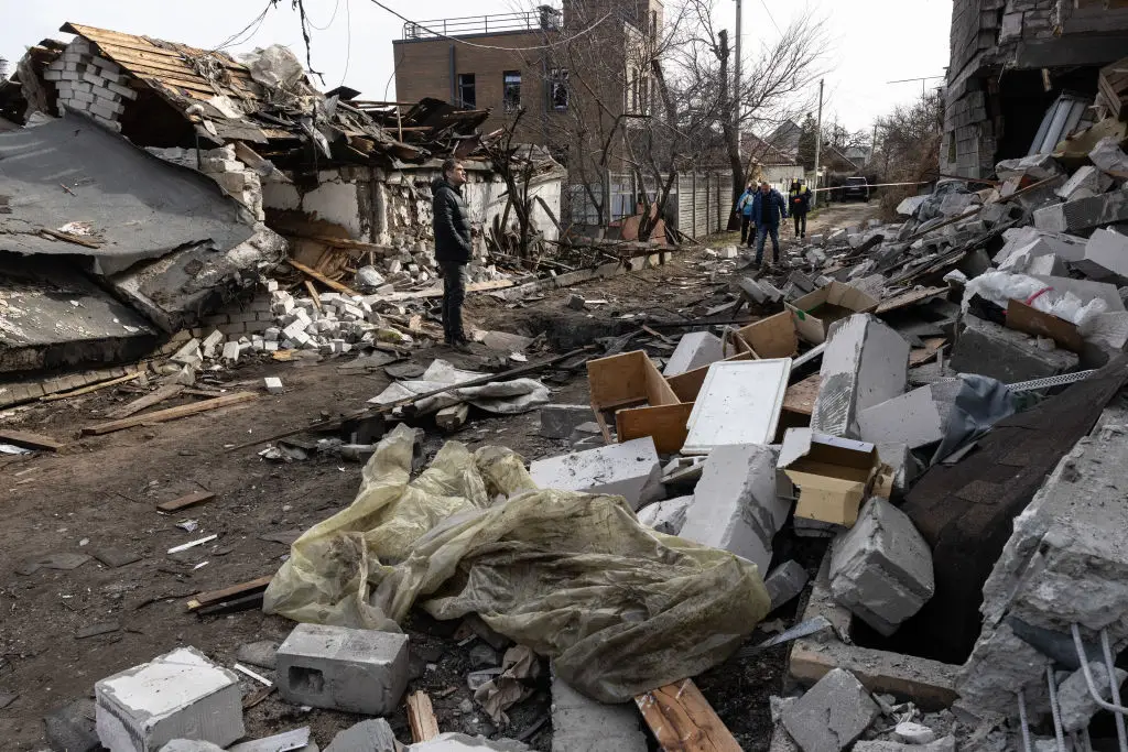 Ukraine was hit by strikes after Vladimir Putin's call with Donald Trump (Paula Bronstein/Getty Images)