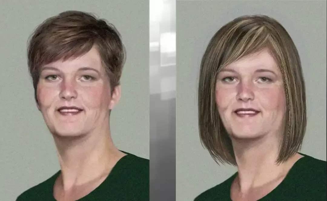 Amy Bradley's family are hopeful she is still alive. Age progression photos show what she may look like now. (FBI)
