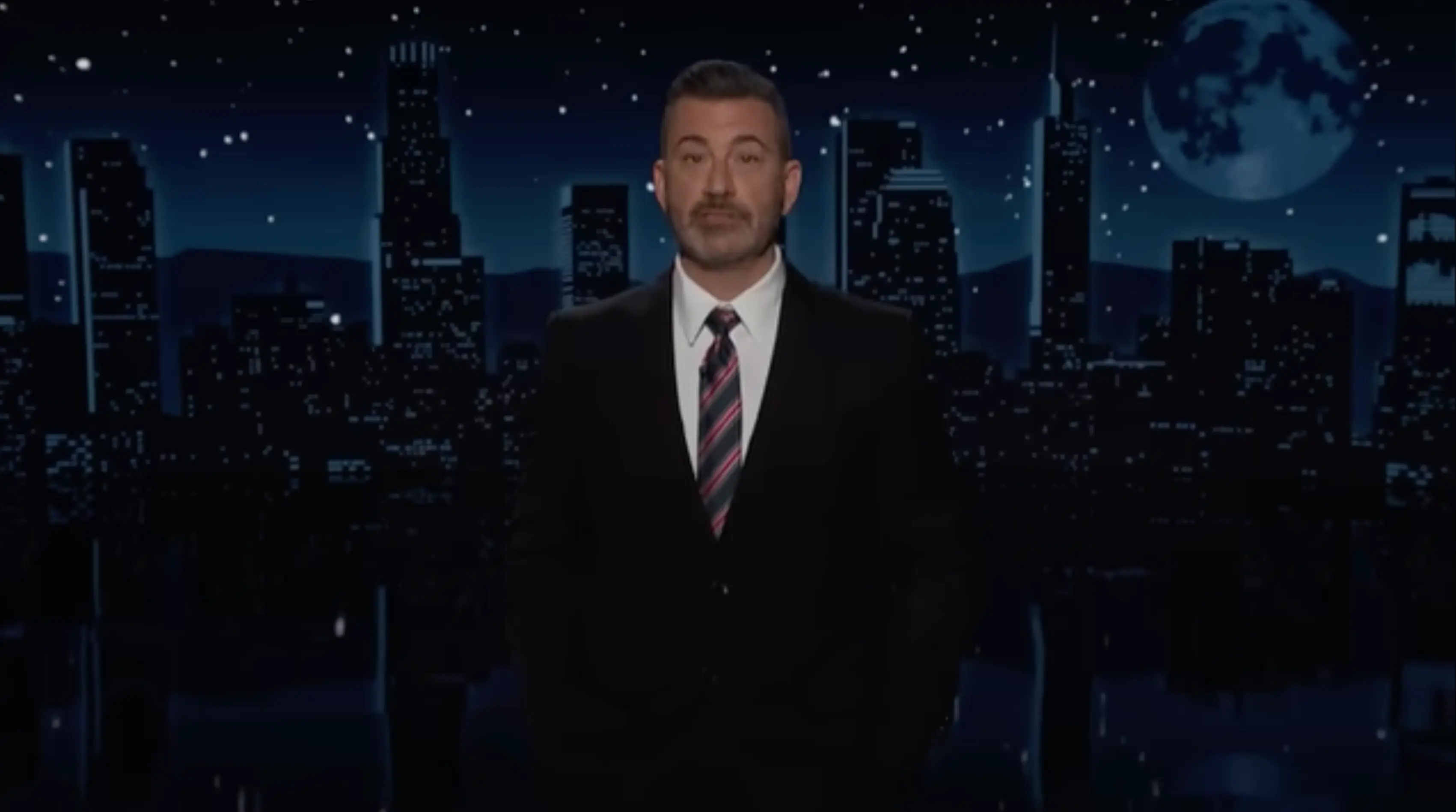 Talkshow host Jimmy Kimmel returned to screens on Tuesday evening (YouTube/JimmyKimmelLive)