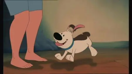 The little white dog was indeed in the movie (Walt Disney Pictures)