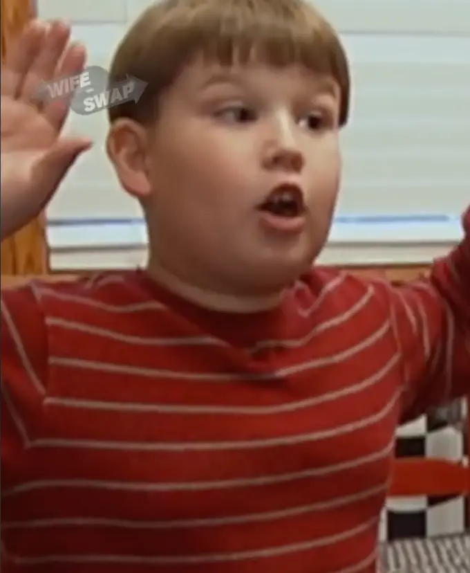 Curtis as a child on Wife Swap certainly was memorable.