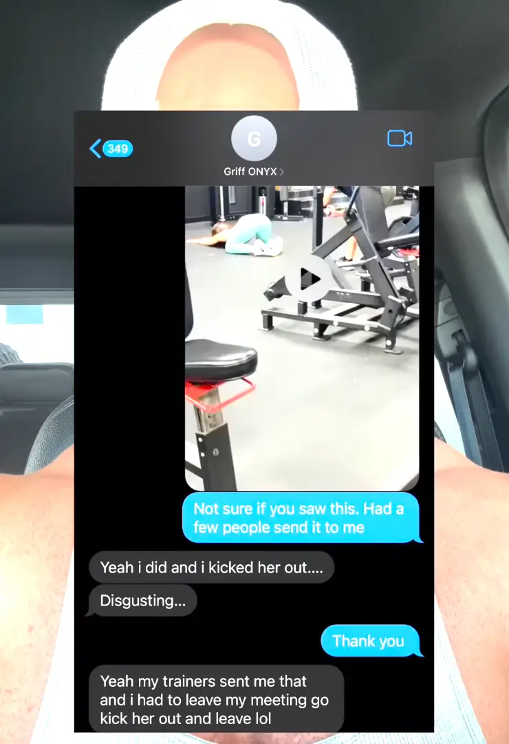 The owner of the gym branded the behavior 'disgusting'.