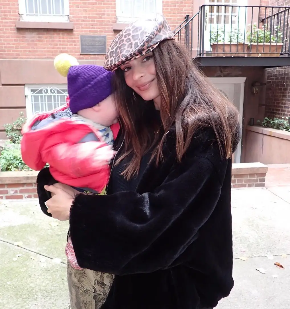 She previously said she was 'relieved' to have had a baby boy.