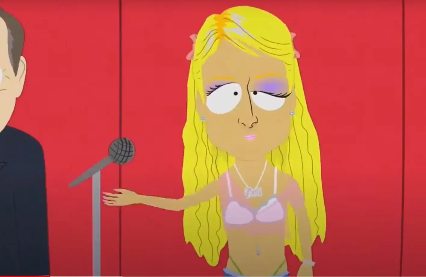 Paris Hilton was portrayed as being promiscuous on the show.