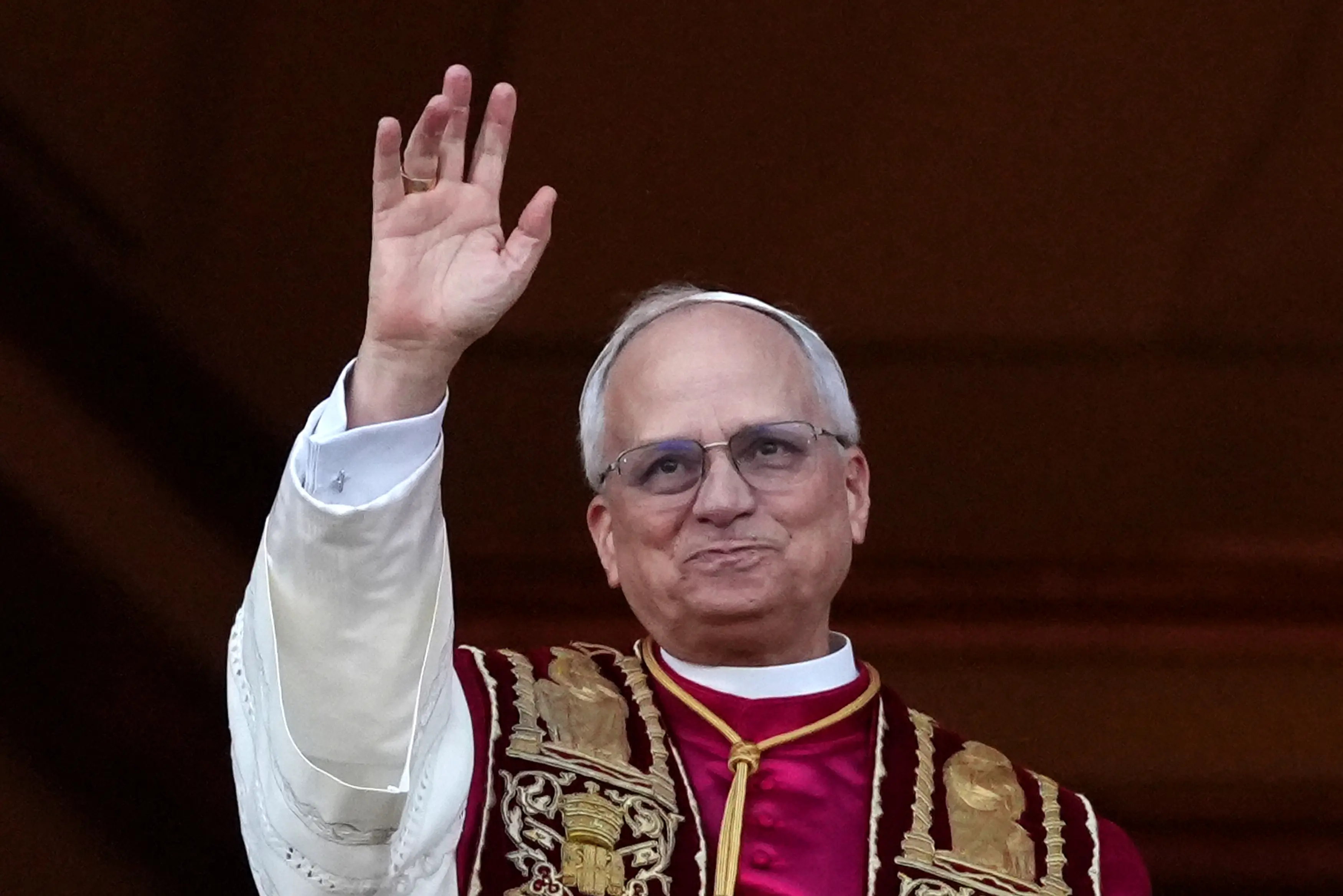 Pope Leo spoke about becoming the Catholic leader only hours before being elected (Christopher Furlong/Getty Images)