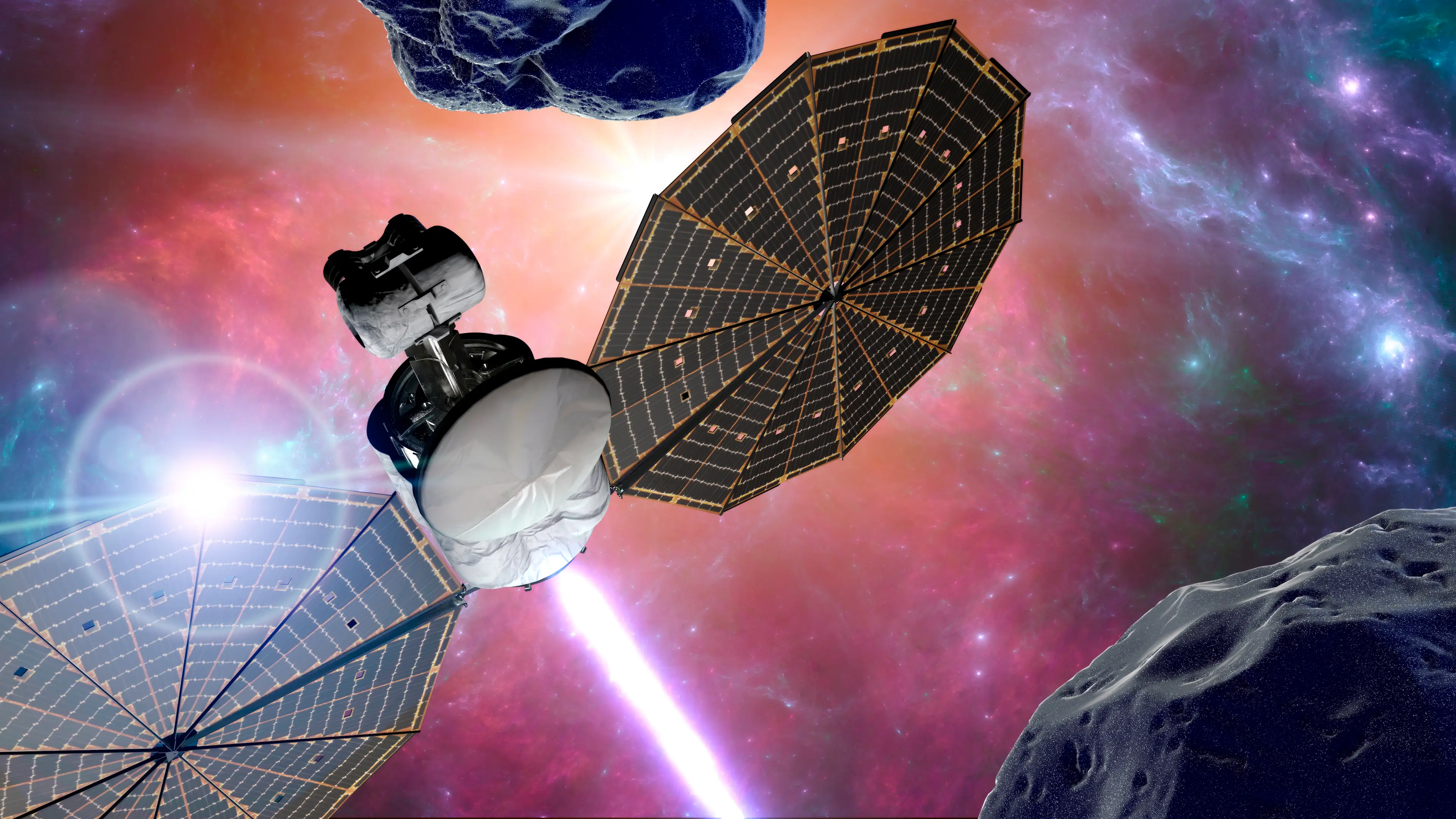 NASA's Lucy spacecraft will explore a 'record-breaking' number of asteroids (Naeblys/Getty Images)