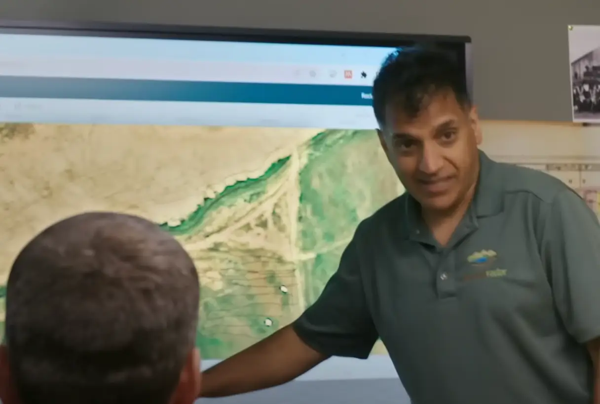 The team were left confused by the data from the ranch. (History/YouTube)