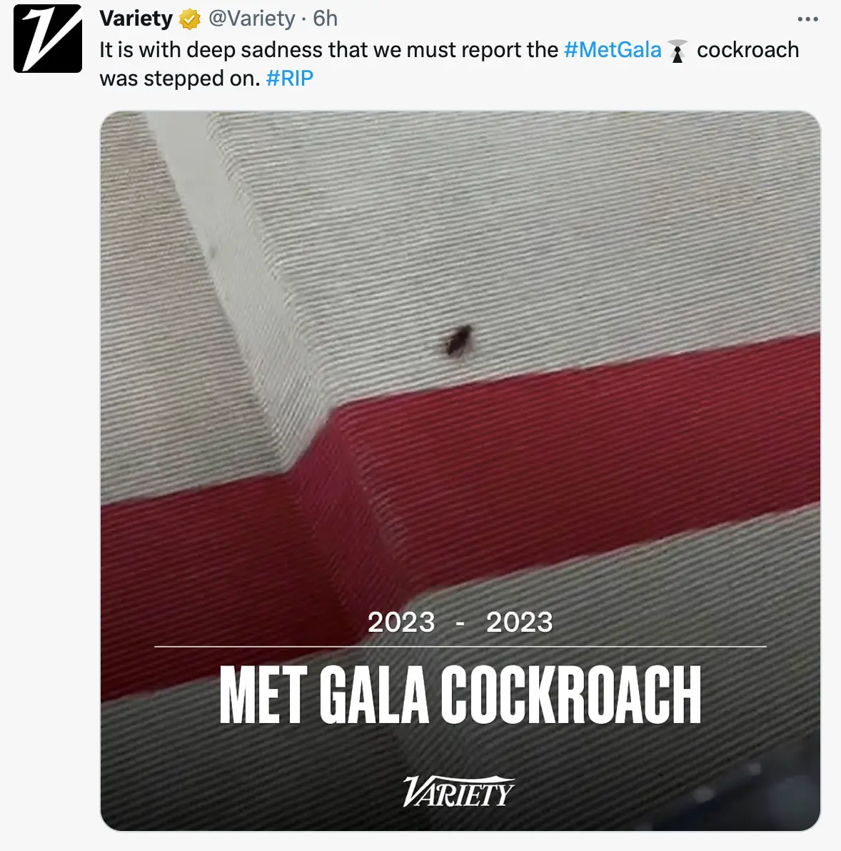 The outlet even posted an obituary style tweet.