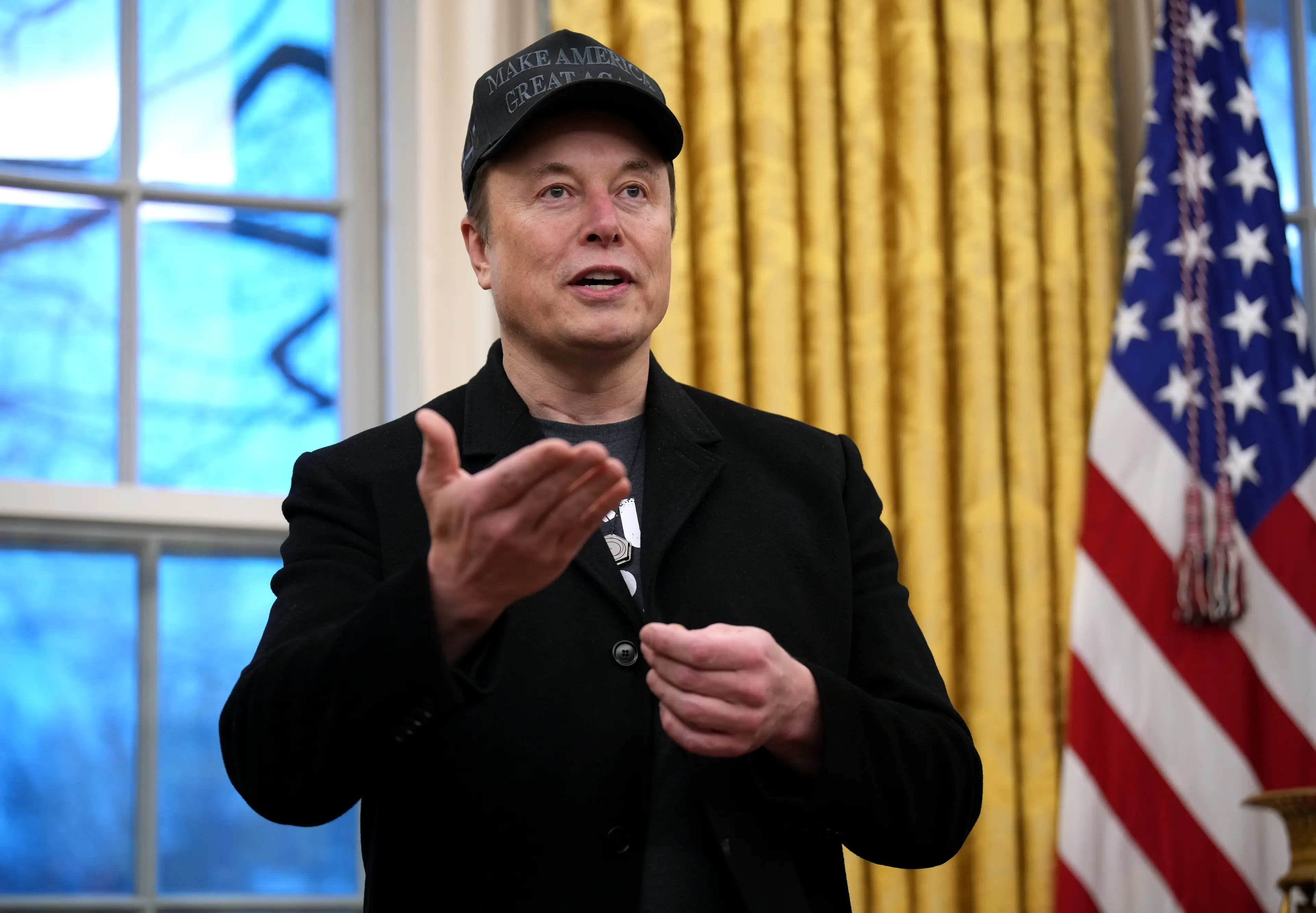 Elon Musk may be causing more harm for the Trump camp's popularity, according to the strategist (Andrew Harnik/Getty Images)