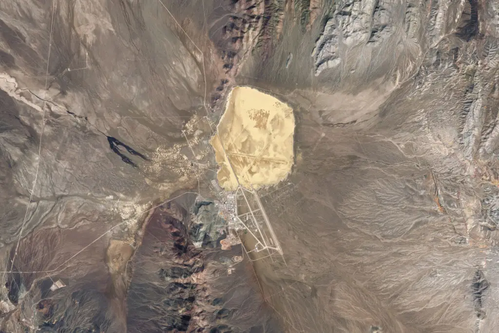 Satellite imagery of Area 51 (Gallo Images/Orbital Horizon/Copernicus Sentinel Data 2024)