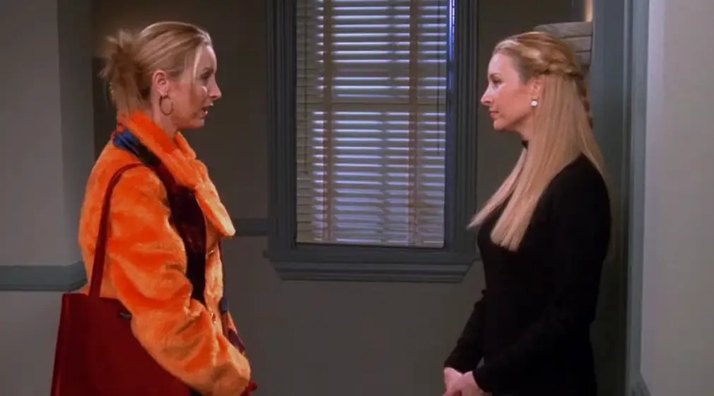 Lisa Kudrow played both Phoebe and her identical twin Ursula, but her real-life sister stood in as her body double (NBC)