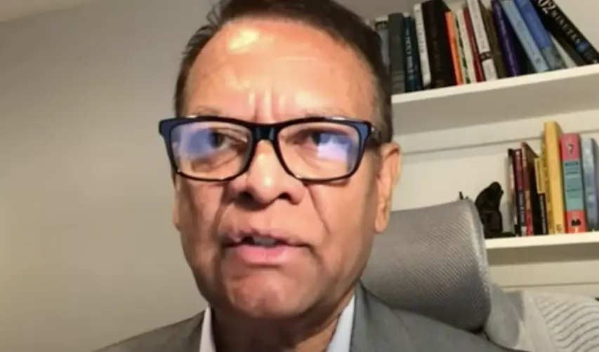 Stanley Praimnath speaking to ABC in 2021.