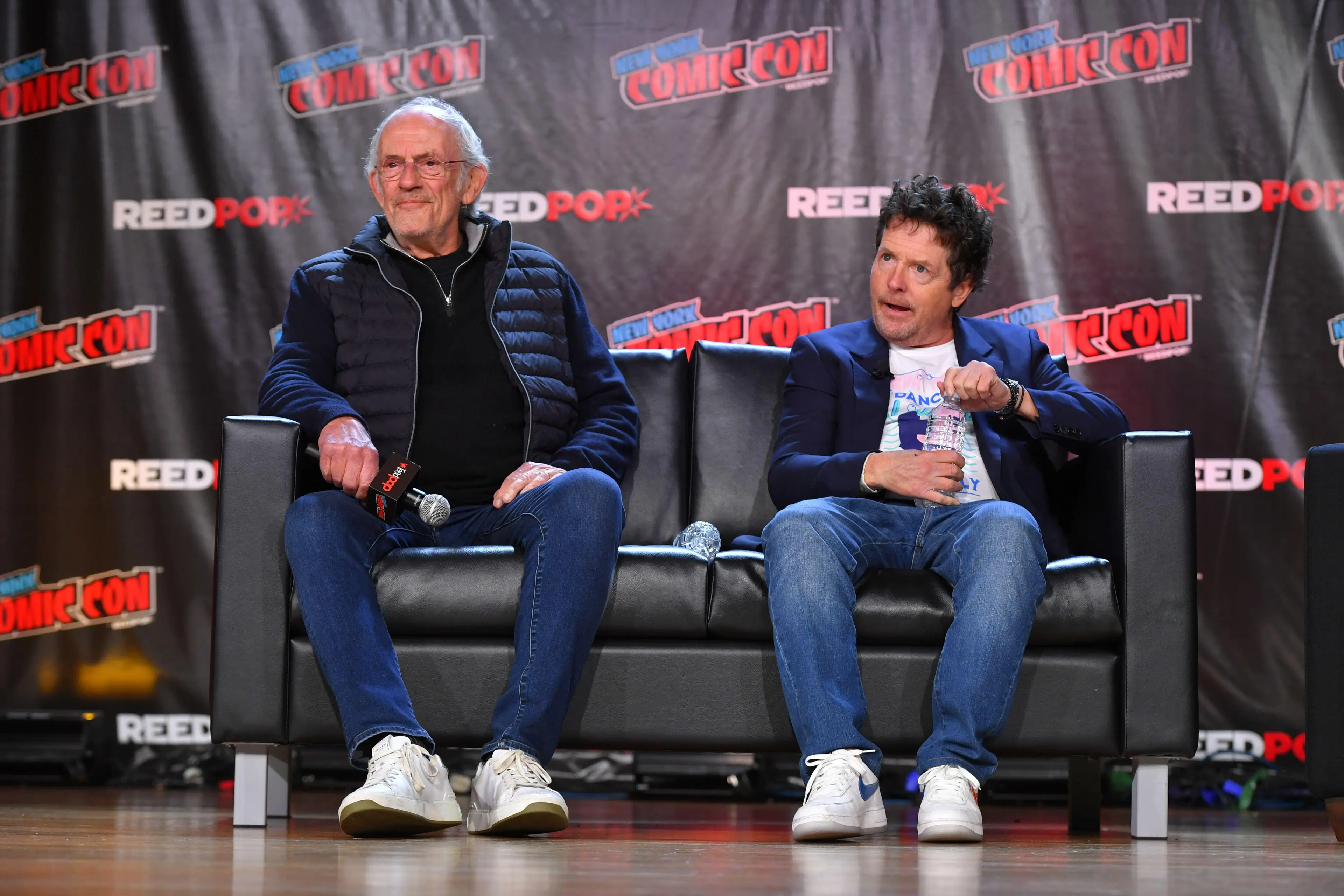 Fox and Lloyd at Comic Con.