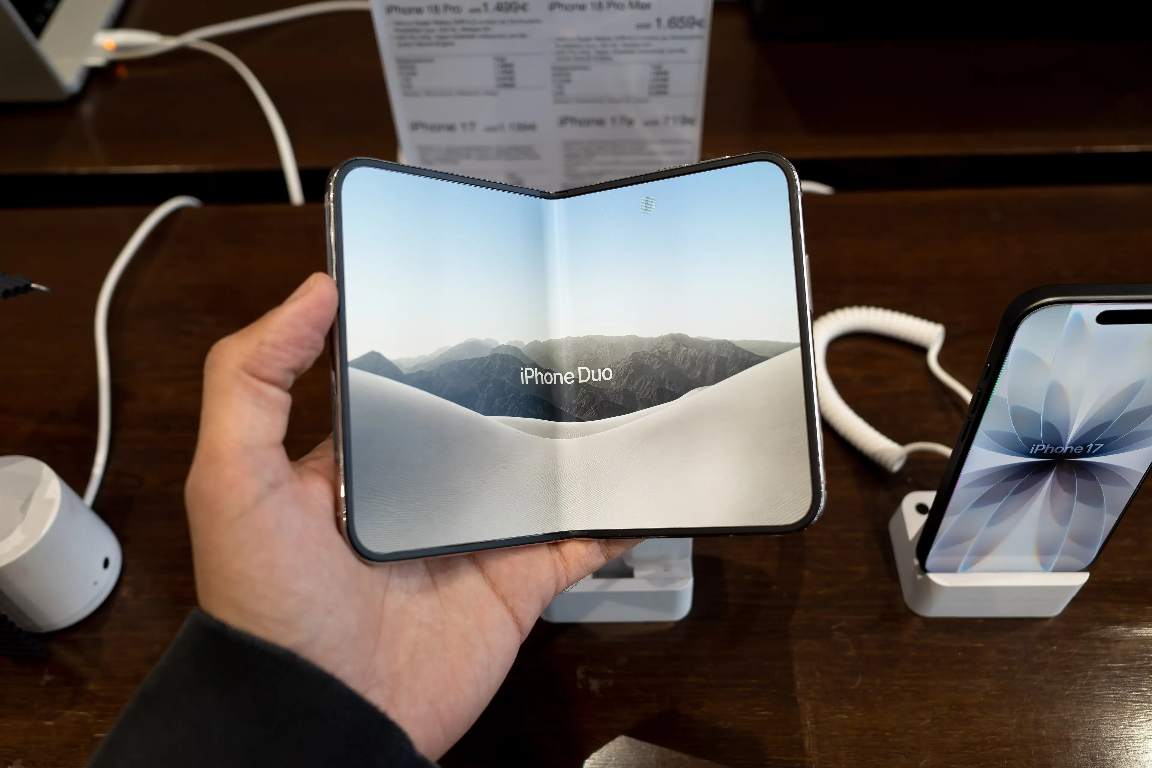 iPhone Duo released last week (Nikolas Kokovlis/NurPhoto via Getty Images)
