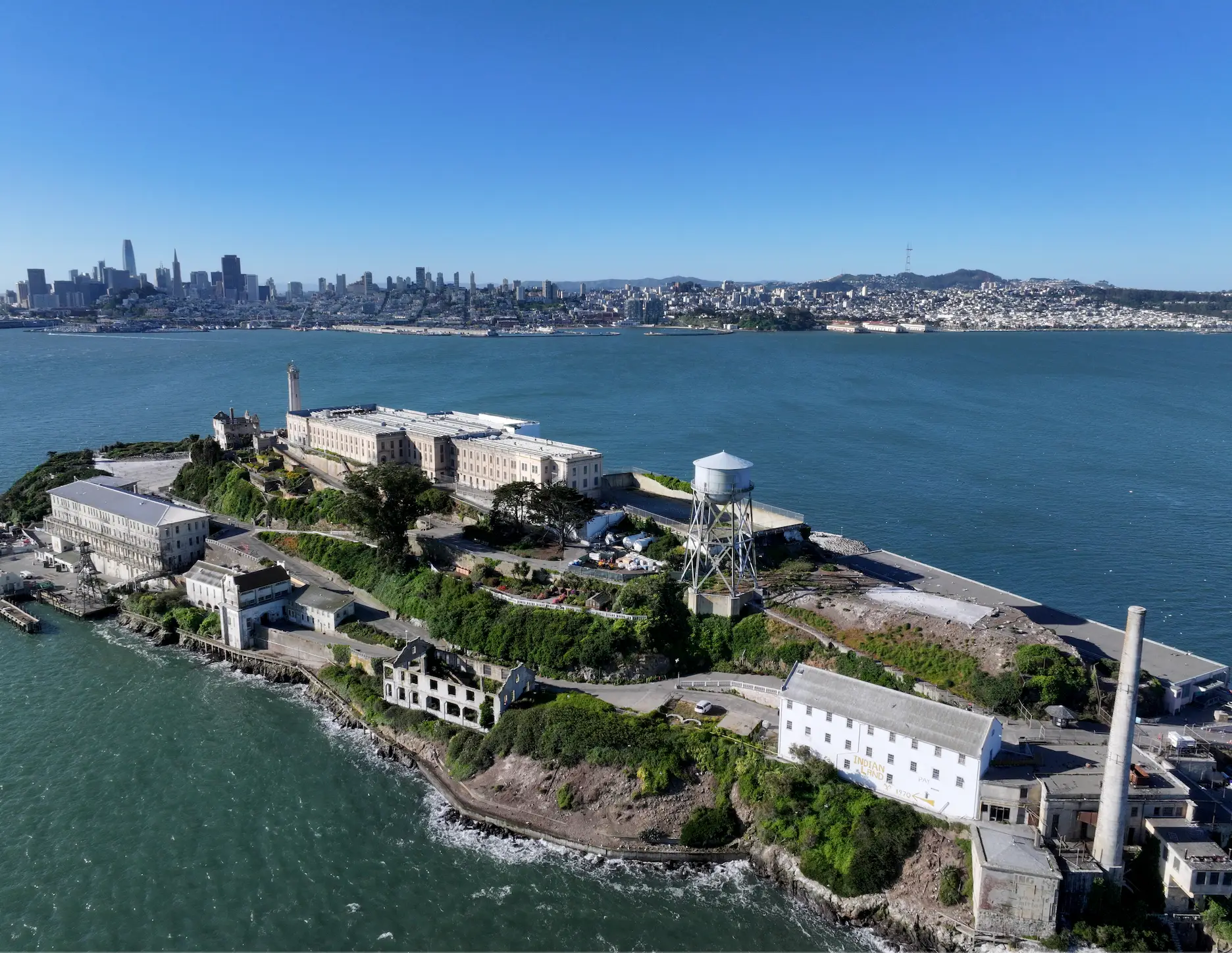 Alcatraz prison is located on an island in San Francisco (Tayfun Coskun/Anadolu via Getty Images)