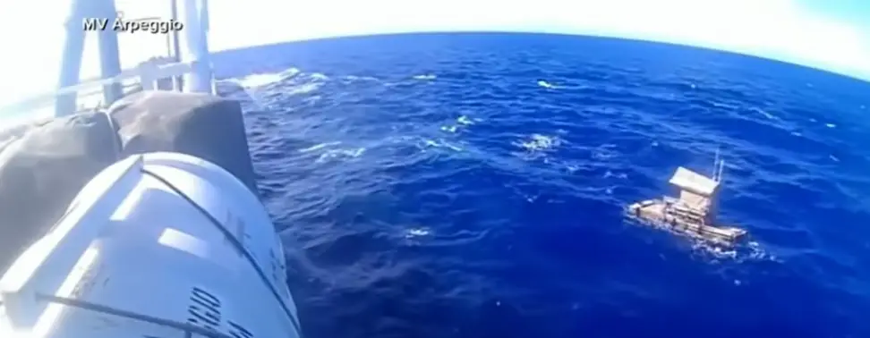 Luckily the vessel spotted the teen and helped bring him to safety (ABC News)