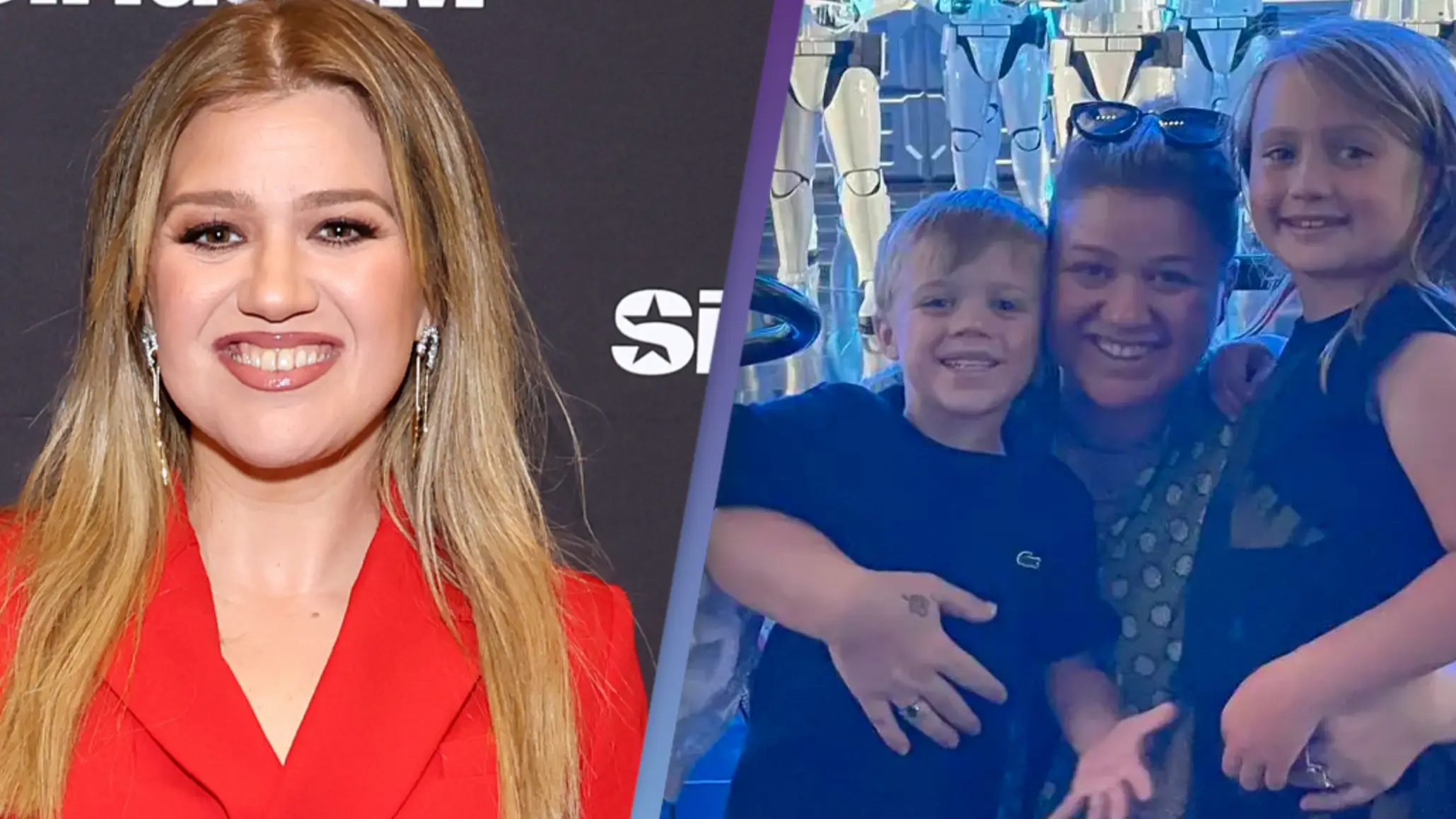 Cindy Ord/Getty Images for SiriusXM/ Instagram / @kellyclarkson