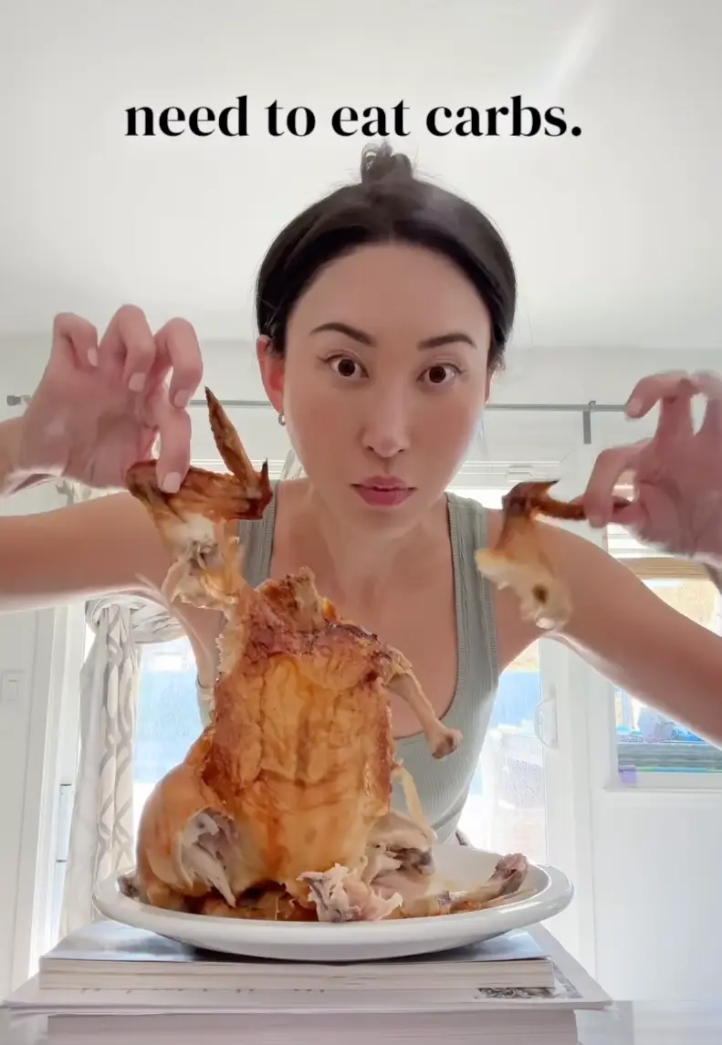 A woman has claimed that she's not had a carb in six years (@steakandbuttergal/Instagram)