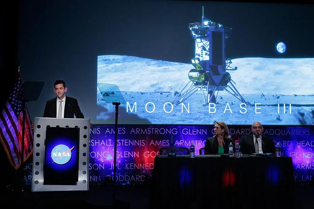 “The Moon Base will be America’s and humanity’s first outpost on another celestial world,” said NASA Administrator Jared Isaacman (NASA)