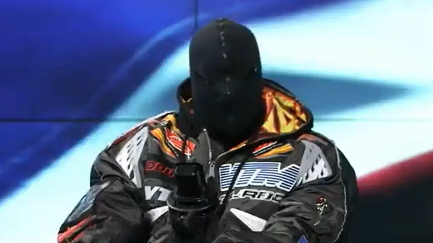 Kanye West wore a balaclava over his face when he made the remarks.
