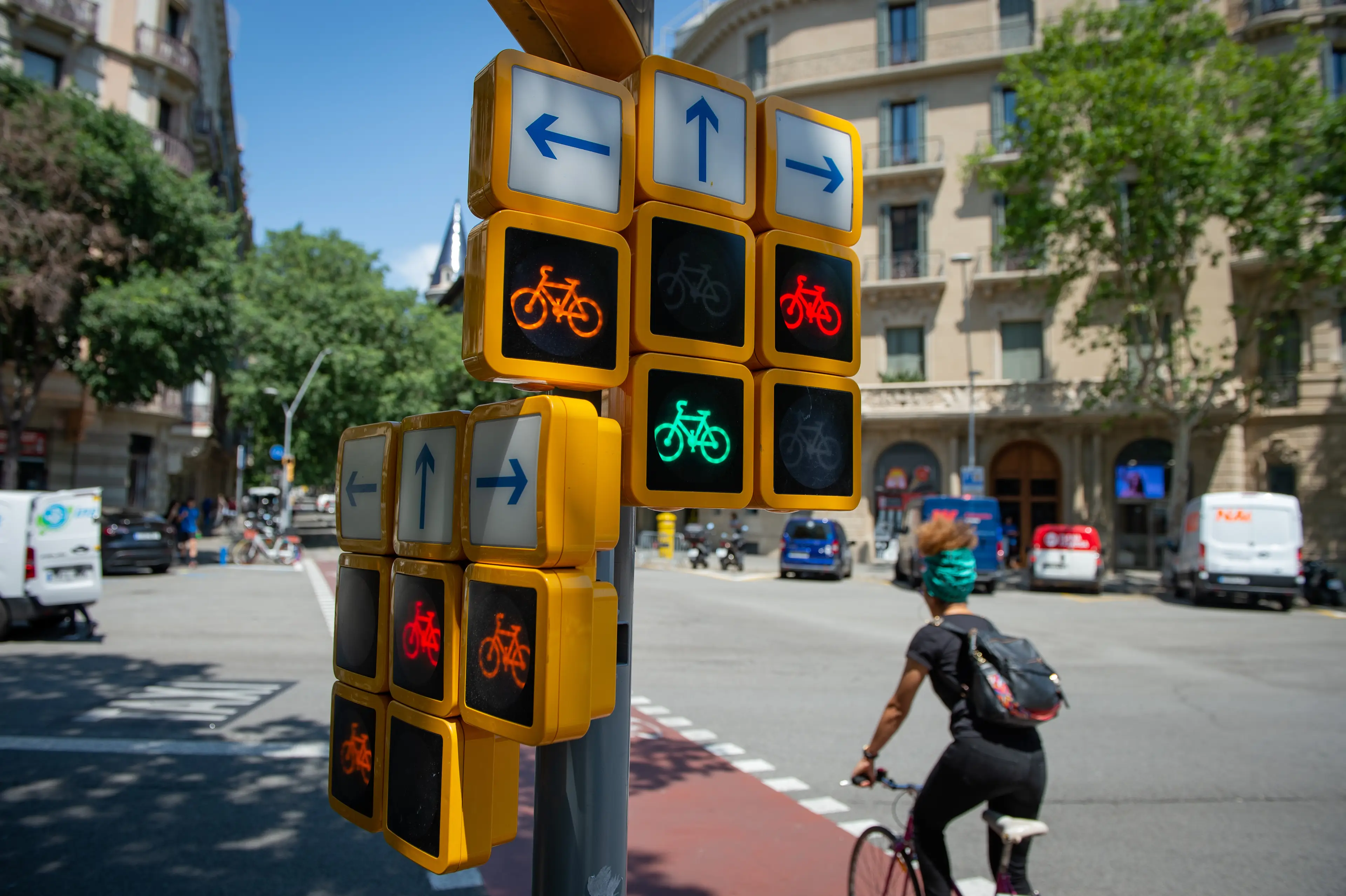 Changing the layout can make intersections much safer for everyone. (Adria Puig/Anadolu Agency via Getty Images)