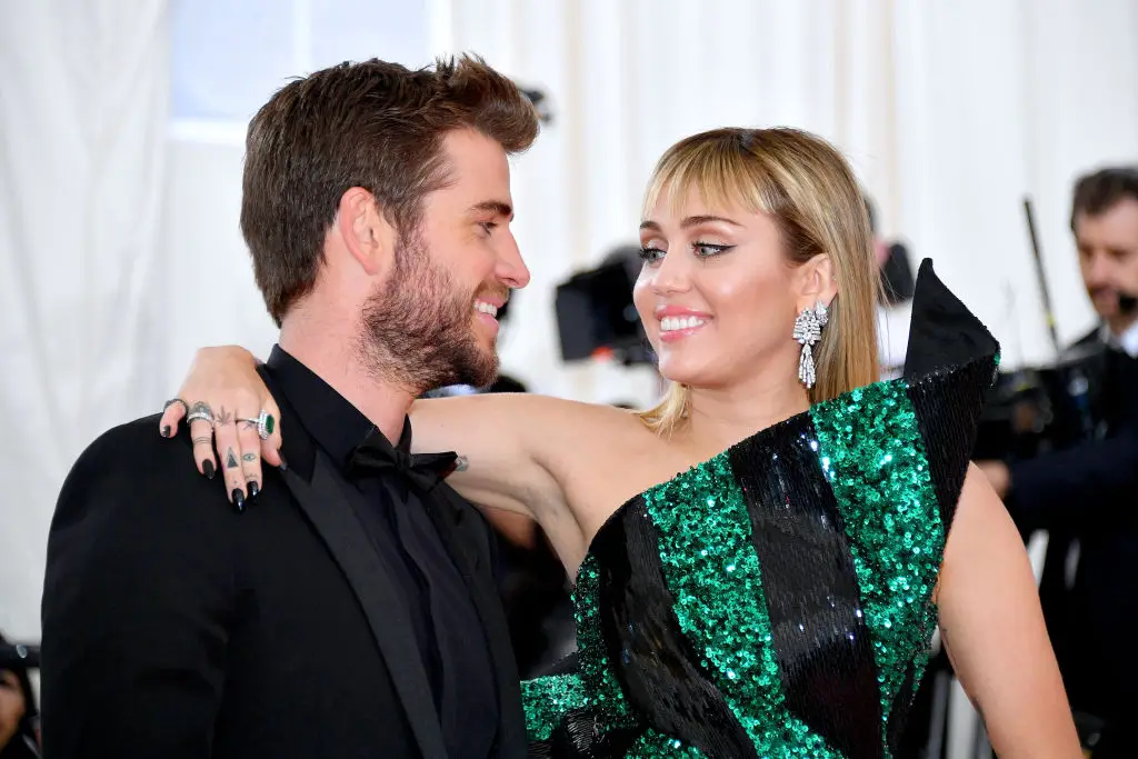 Hemsworth and Cyrus met while working on a movie together ( Dia Dipasupil/FilmMagic)
