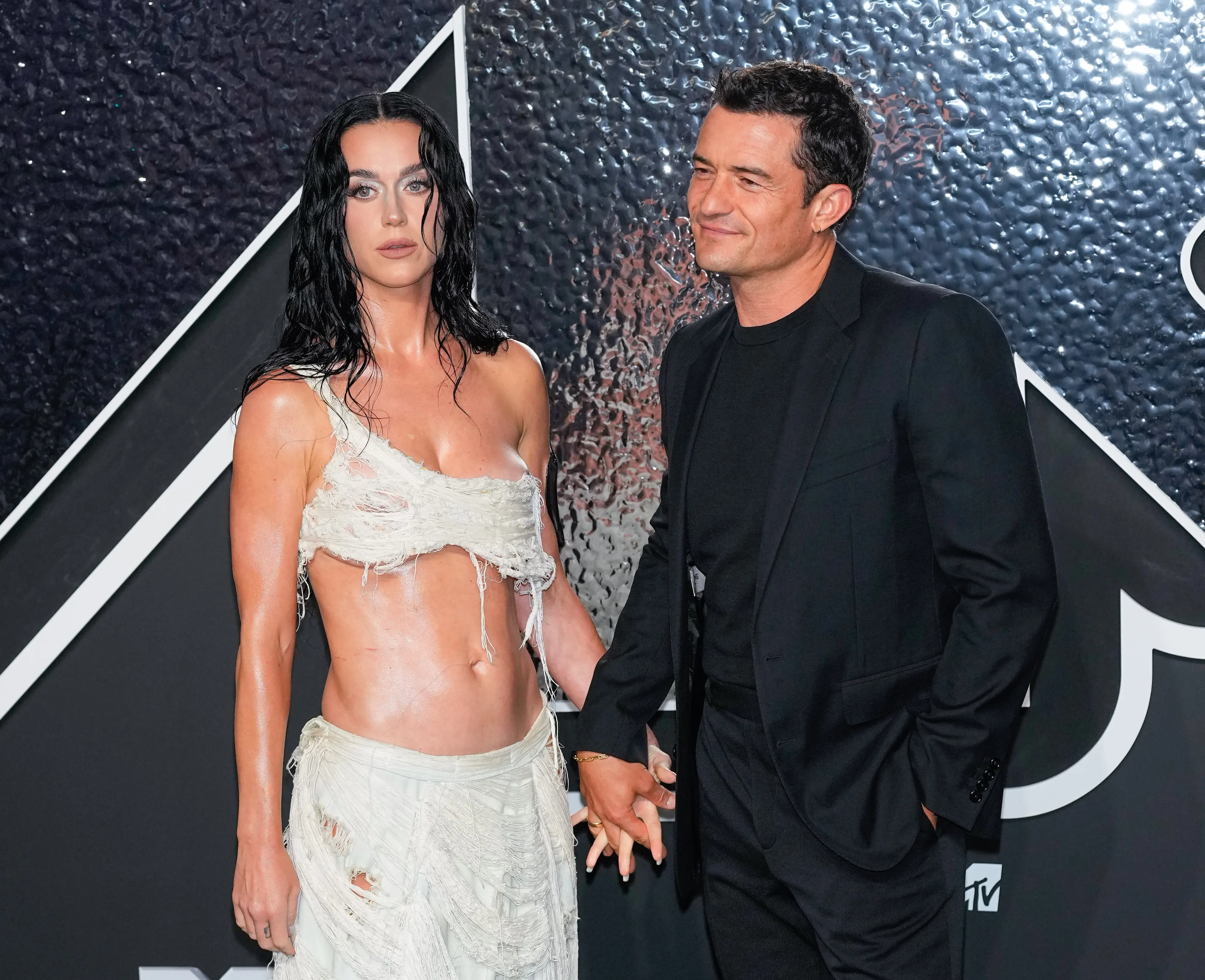 Orlando Bloom was on hand to support Katy Perry at the 2024 VMAs (Gotham/WireImage)