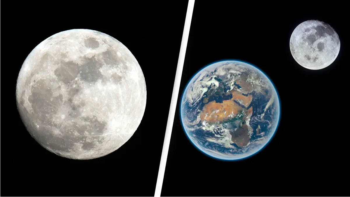 The Moon is slowly drifting away from Earth