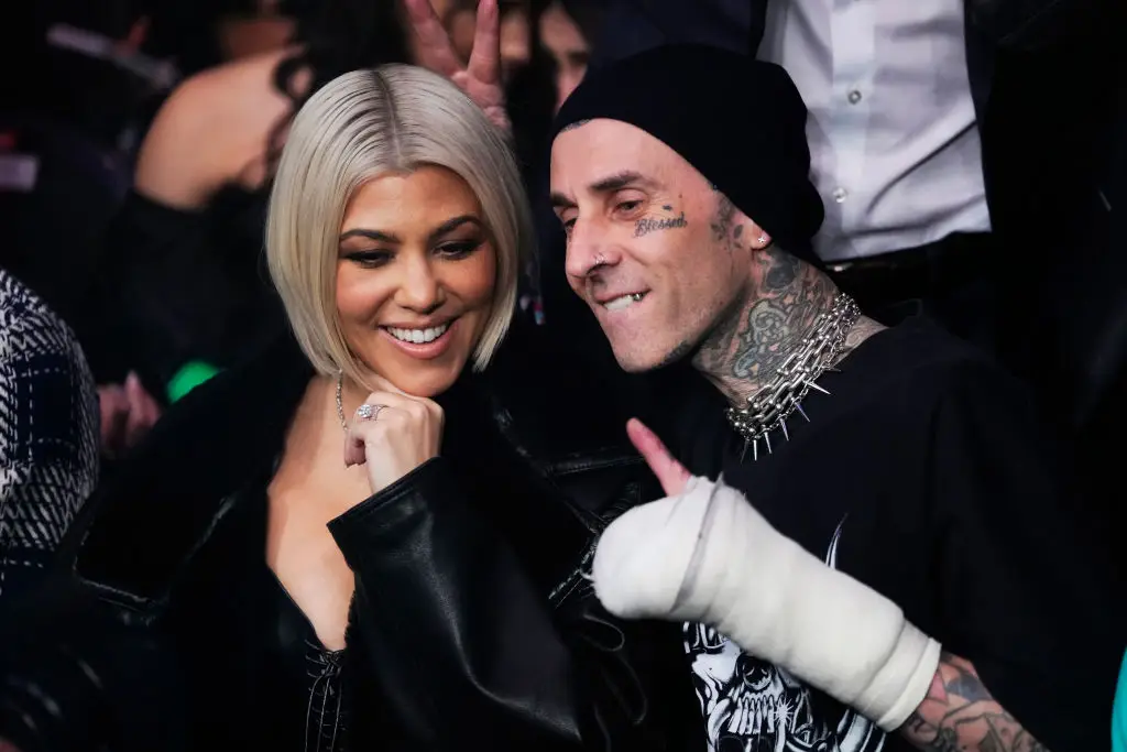 She denied sleeping with Travis Barker (Photo by Jeff Bottari/Zuffa LLC via Getty Images)