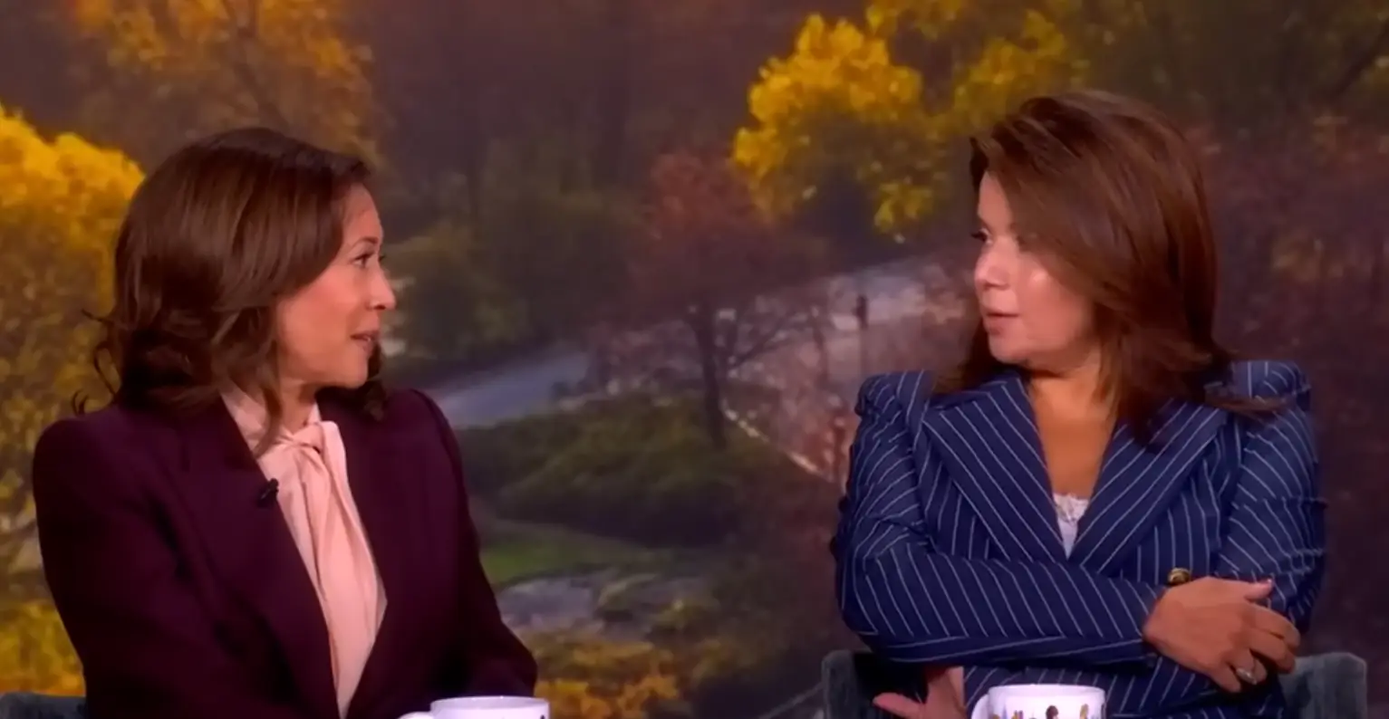 Kamala appeared on The View (YouTube/The View)