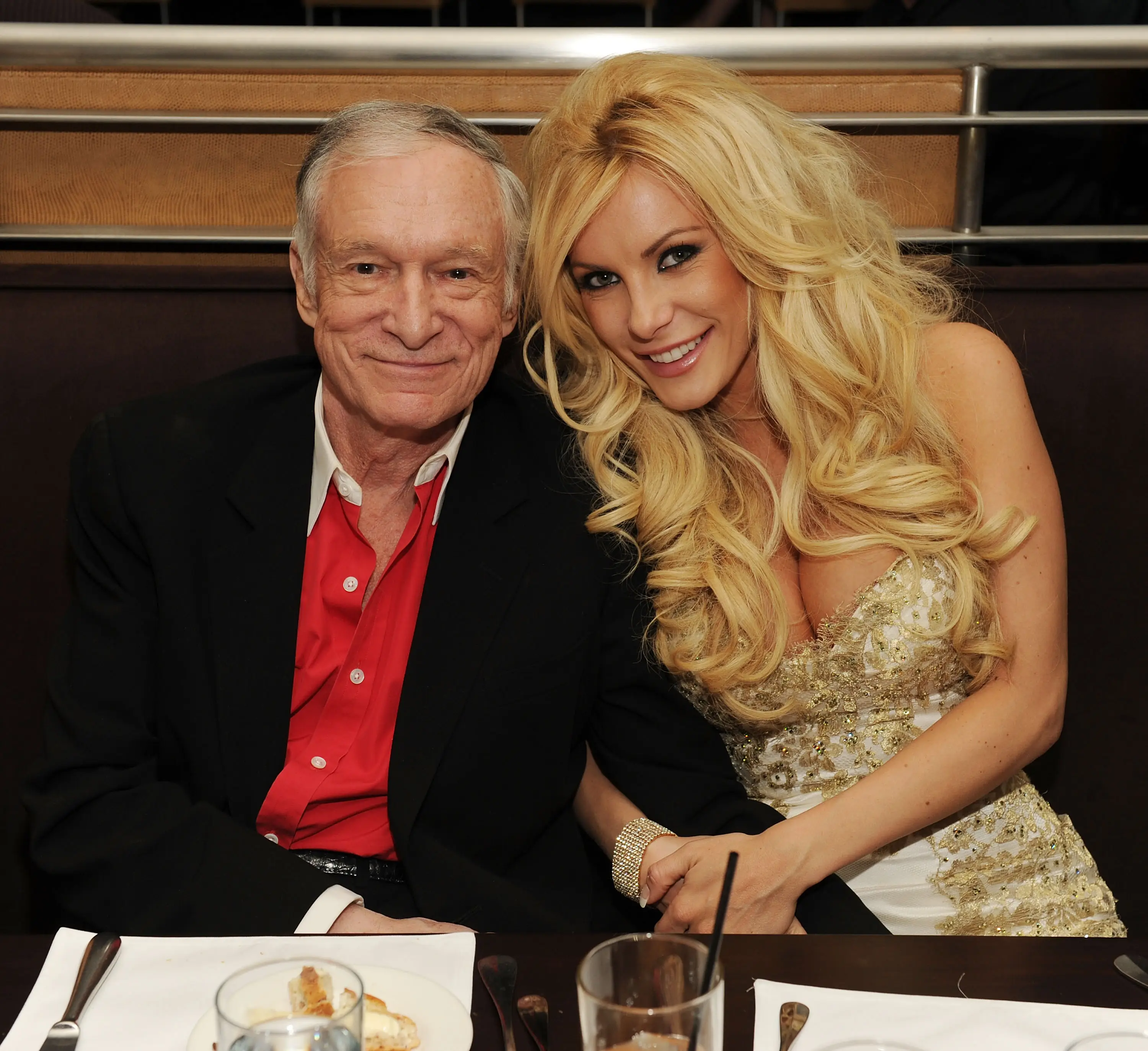 Hugh Hefner and Crystal Harris pictured in 2010 (Denise Truscello/WireImage)