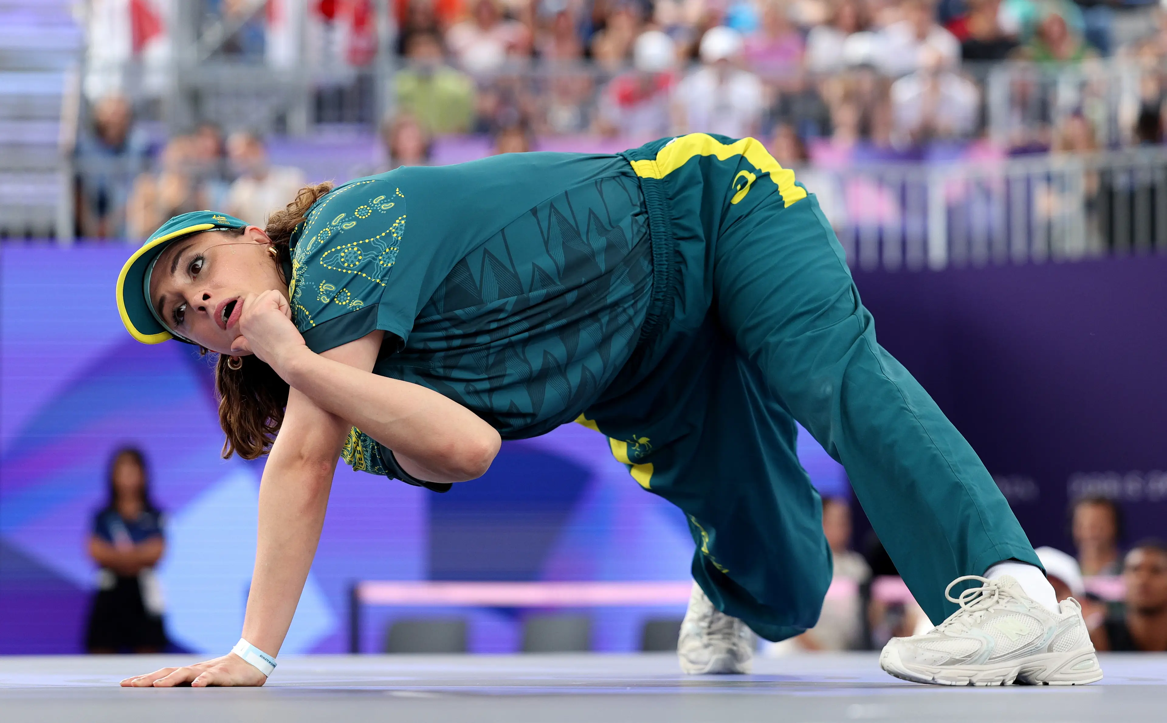 A breakdancing judge has explained the score. (Elsa/Getty Images)