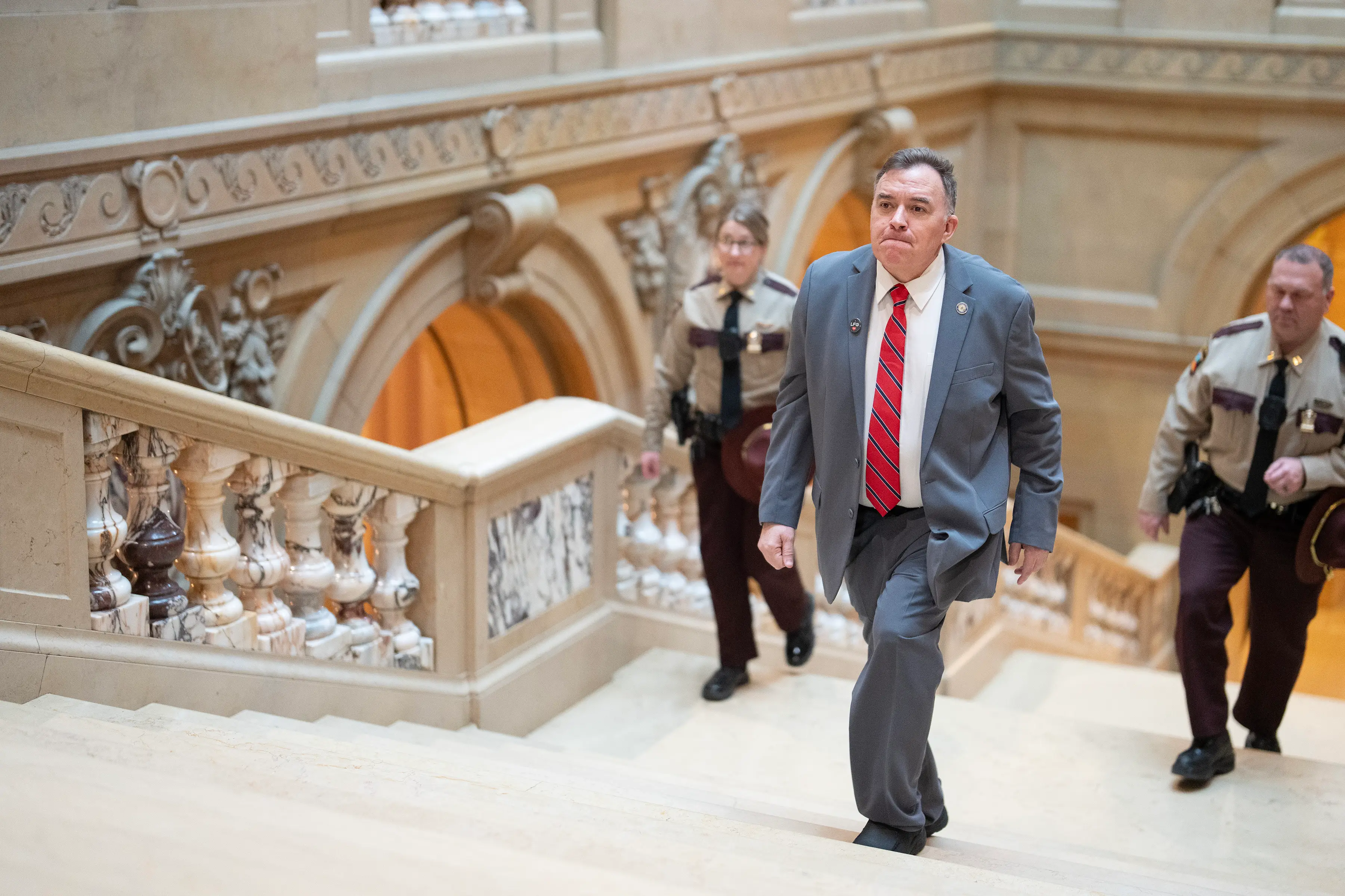 Minnesota State Senator John Hoffman and his wife were also shot (Alex Kormann/The Minnesota Star Tribune via Getty Images)